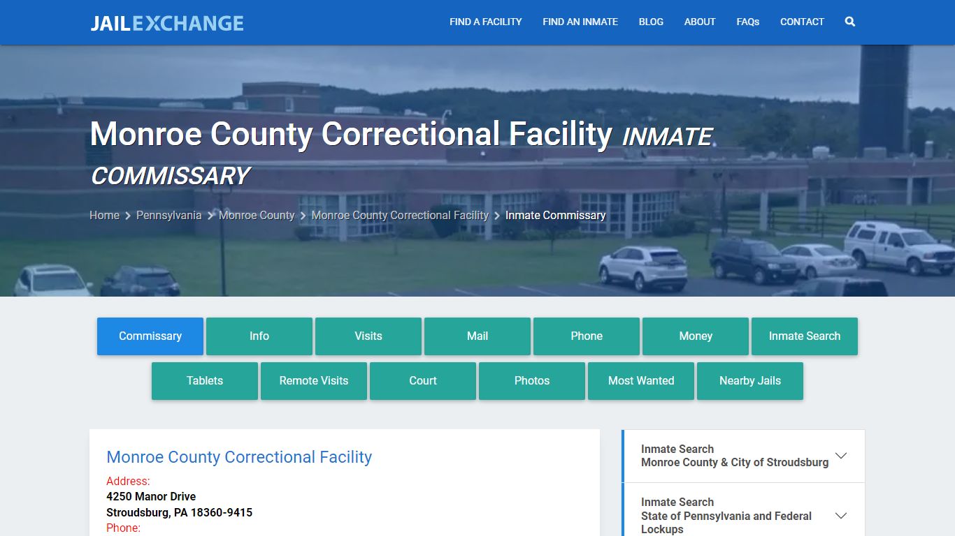 Monroe County Correctional Facility Inmate Commissary - Jail Exchange